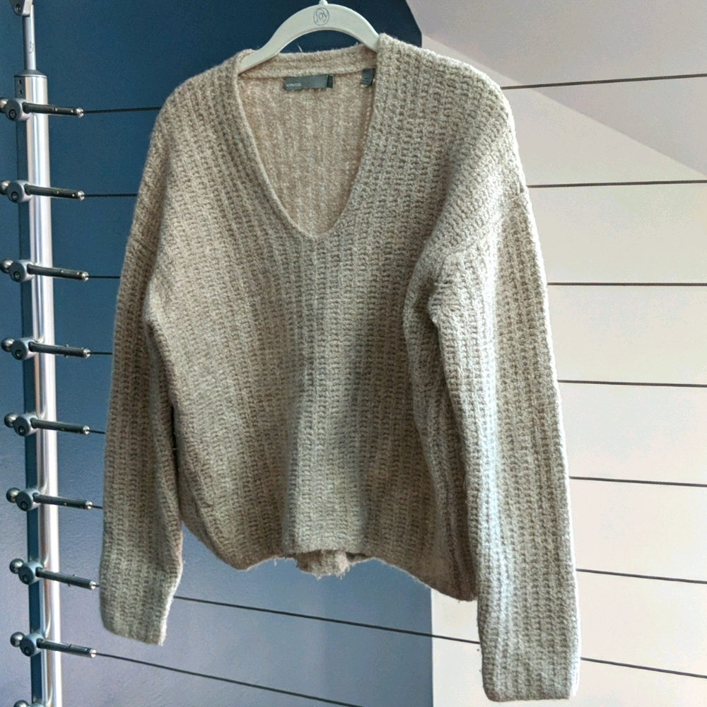 Vince Oatmeal Cashmere Sweater